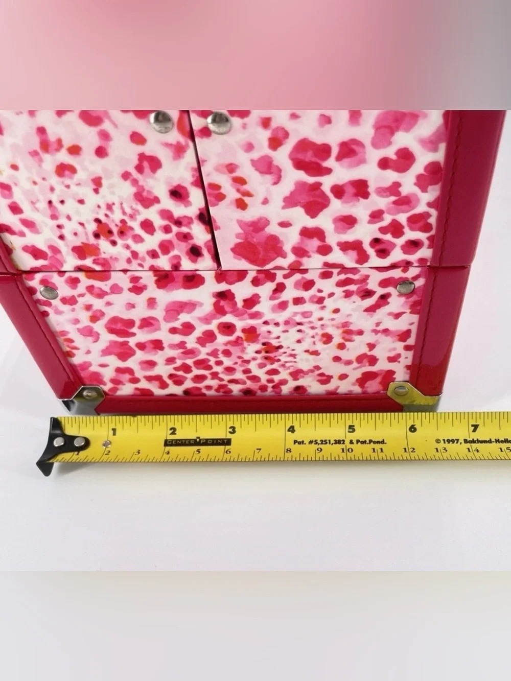 RARE! Y2K Caboodles Pink Leopard Print Train Case | Expandable Makeup Organizer